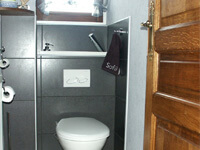 Lave-mains intégré sur toilettes suspendues WiCi Bati - Monsieur N (90)